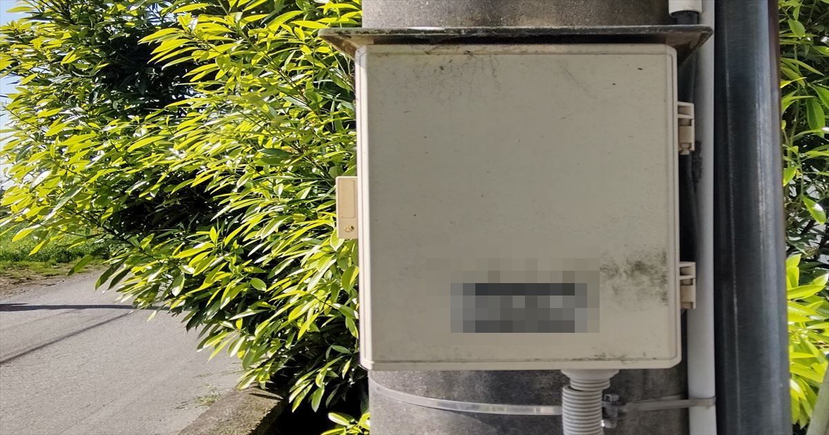 SOG制御装置の交換前（制御箱の外観）
