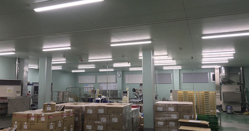 株式会社岩崎食品工業様 LED照明交換工事｜埼玉県蓮田市