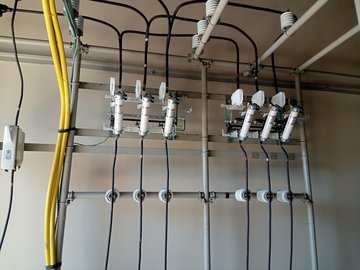 気中負荷開閉器LBS交換後